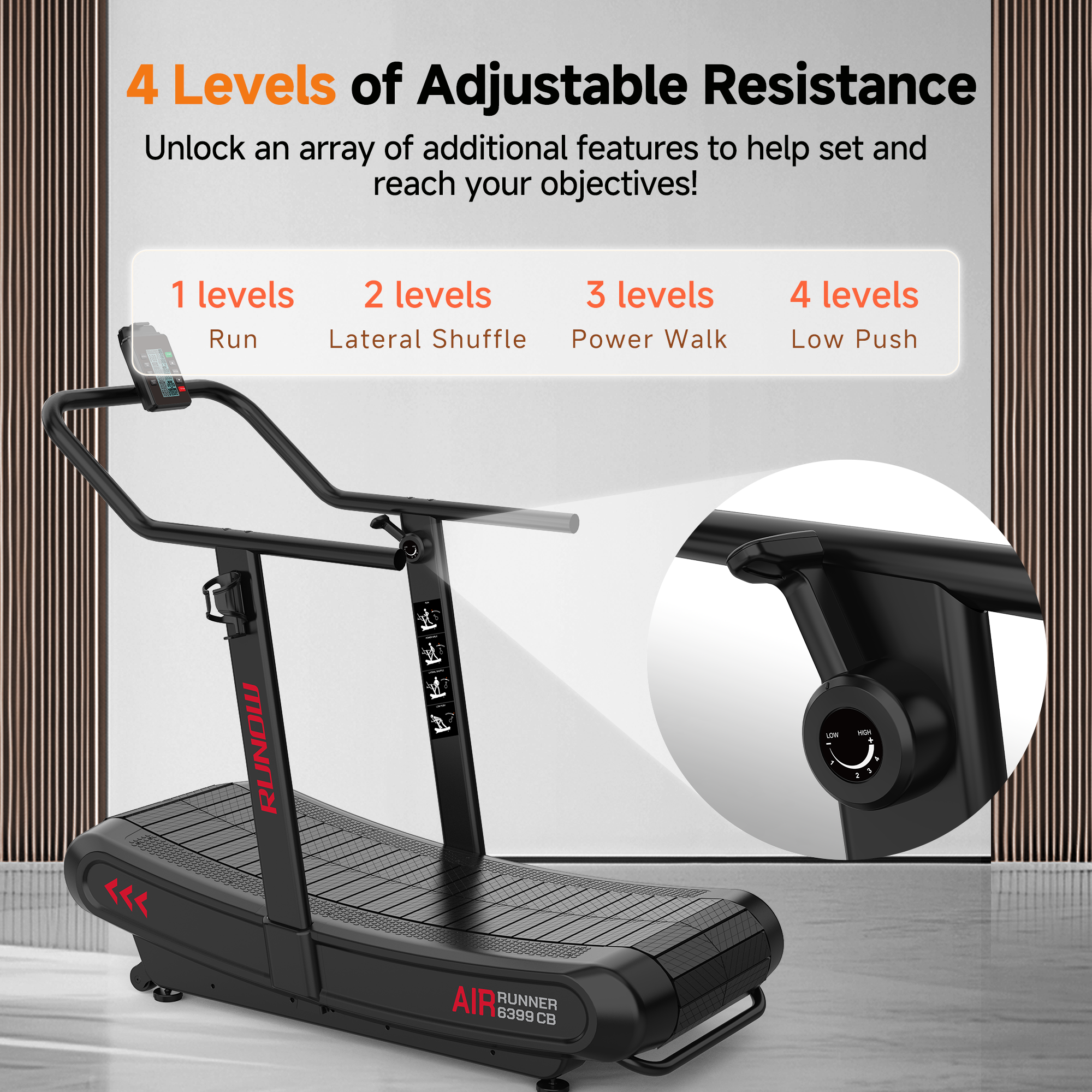 RUNOW Curved Treadmill 6399